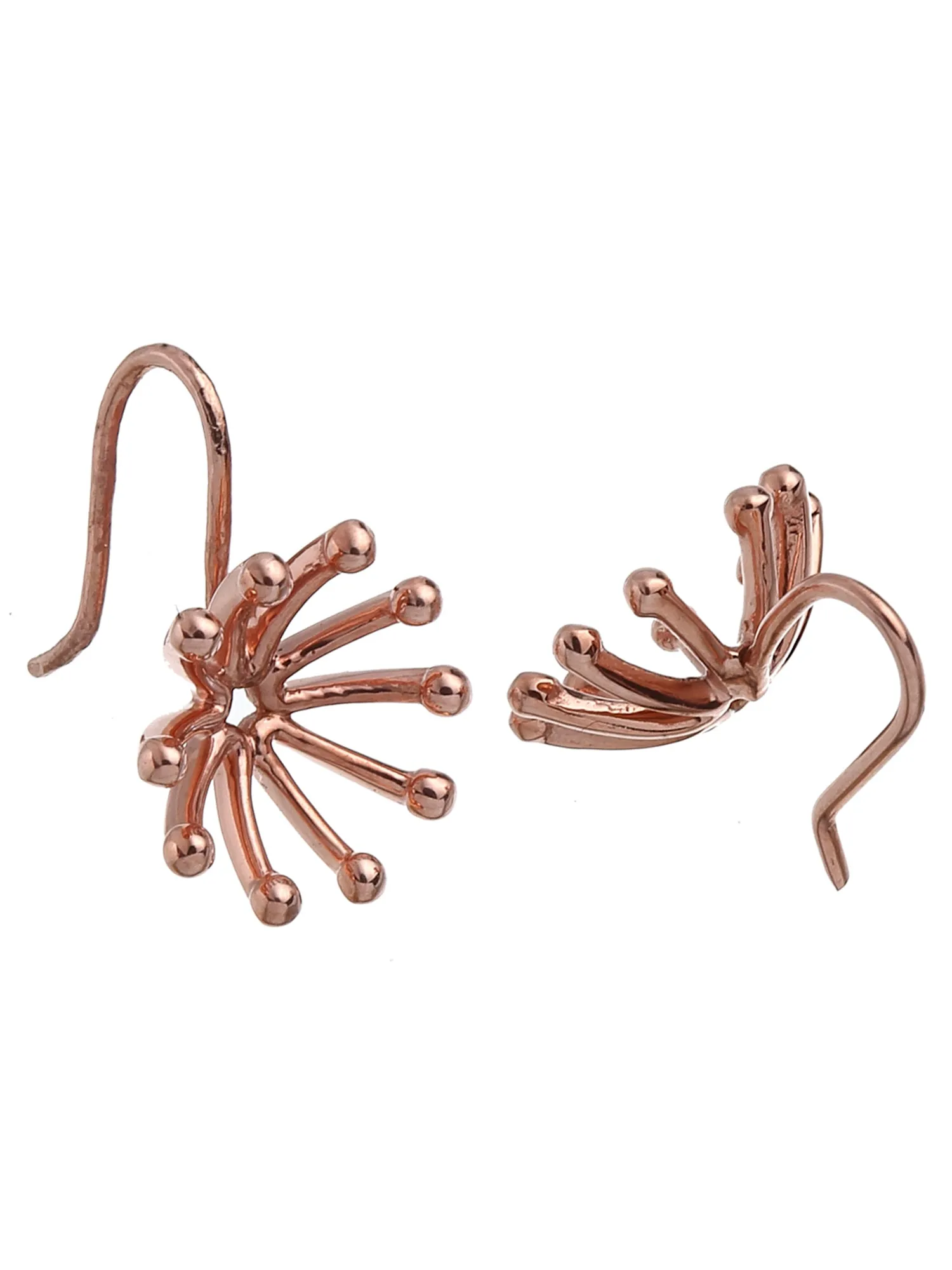 KUNUZ Rose Gold Plated 925 Sterling Silver Stud Earrings