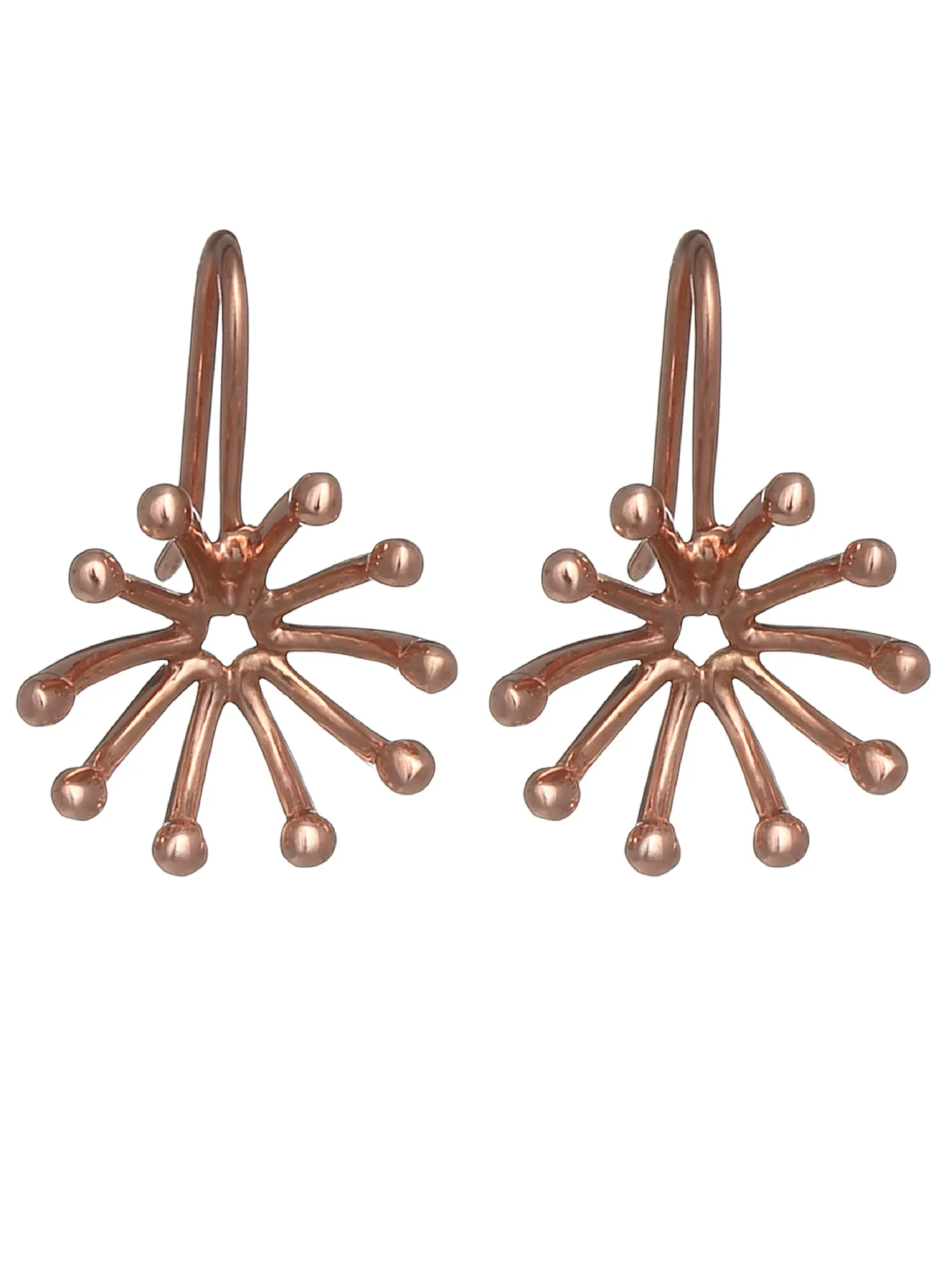 KUNUZ Rose Gold Plated 925 Sterling Silver Stud Earrings