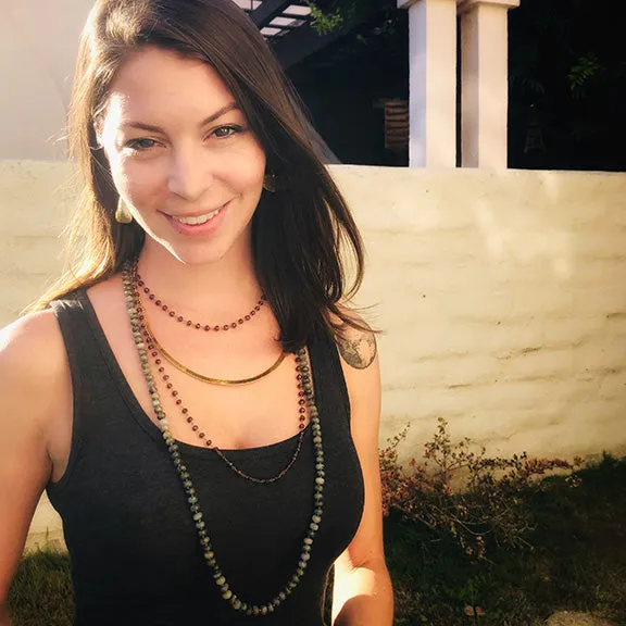 Labradorite Necklace 36" Long