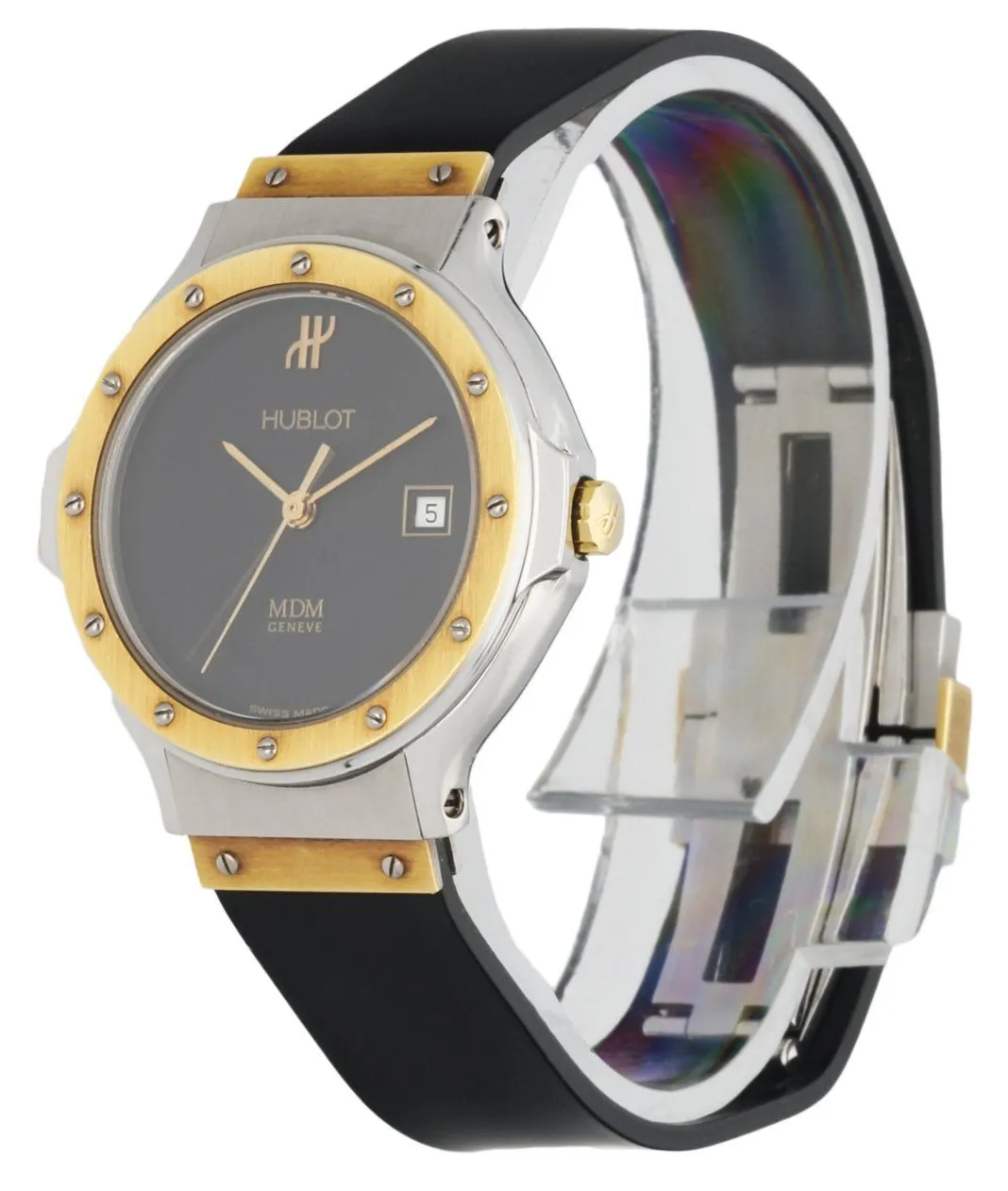 Ladies Hublot 1391.2 MDM 18K Yellow Gold & Stainless Steel Ladies Watch