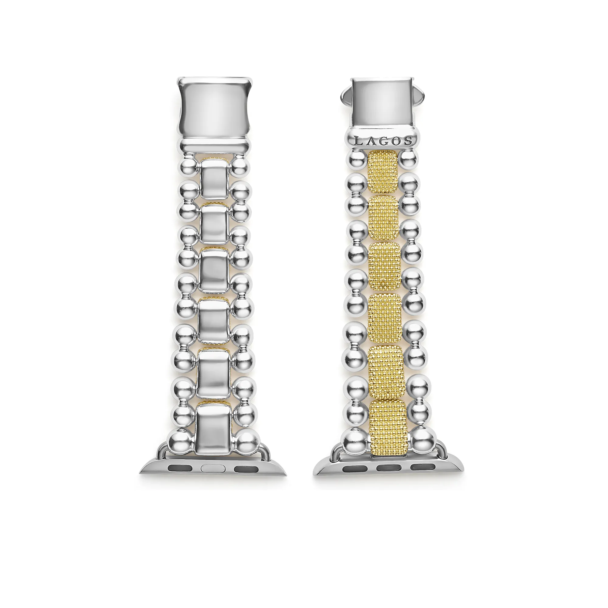 LAGOS Smart Caviar 18K Gold and Sterling Silver Caviar Beaded Watch Bracelet