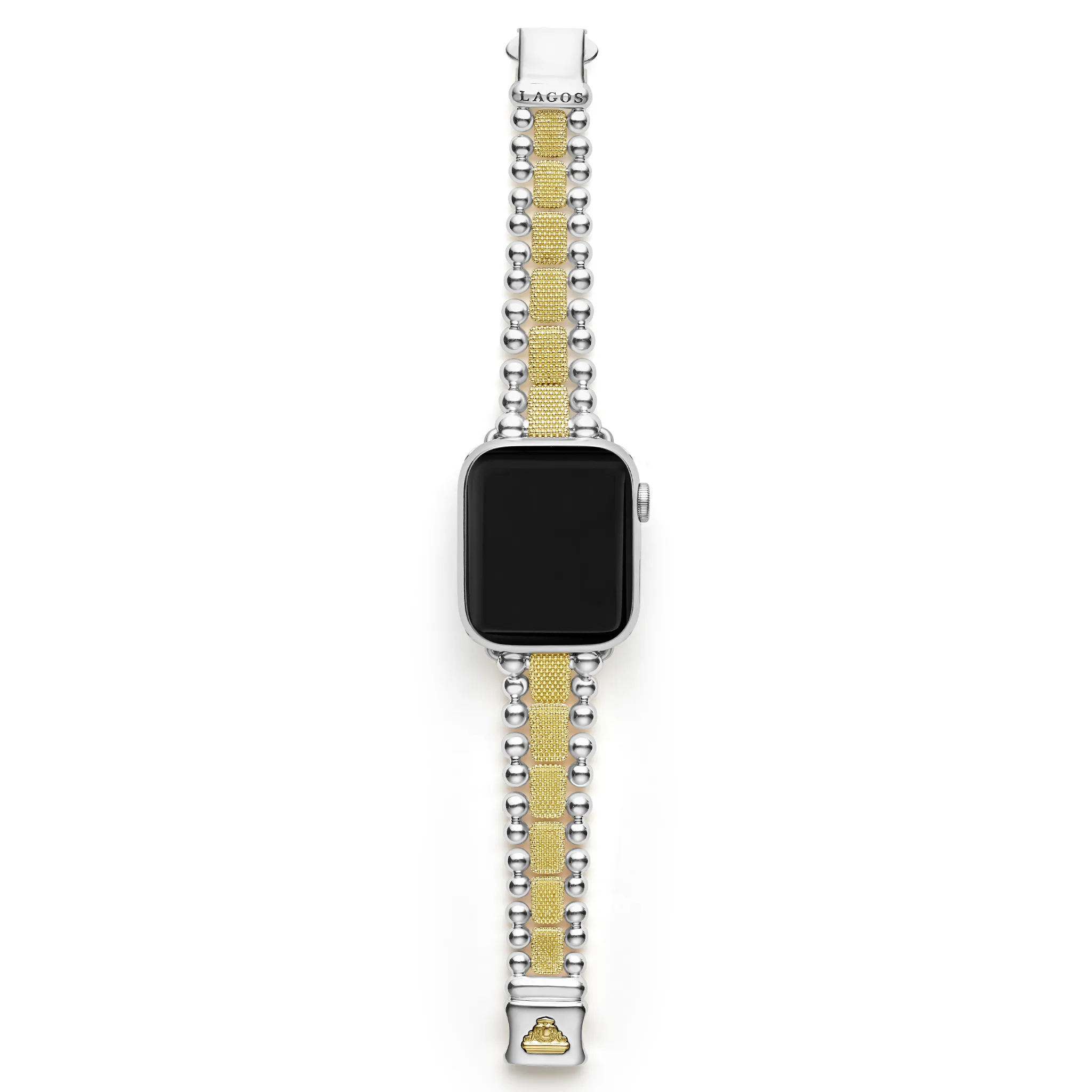 LAGOS Smart Caviar 18K Gold and Sterling Silver Caviar Beaded Watch Bracelet