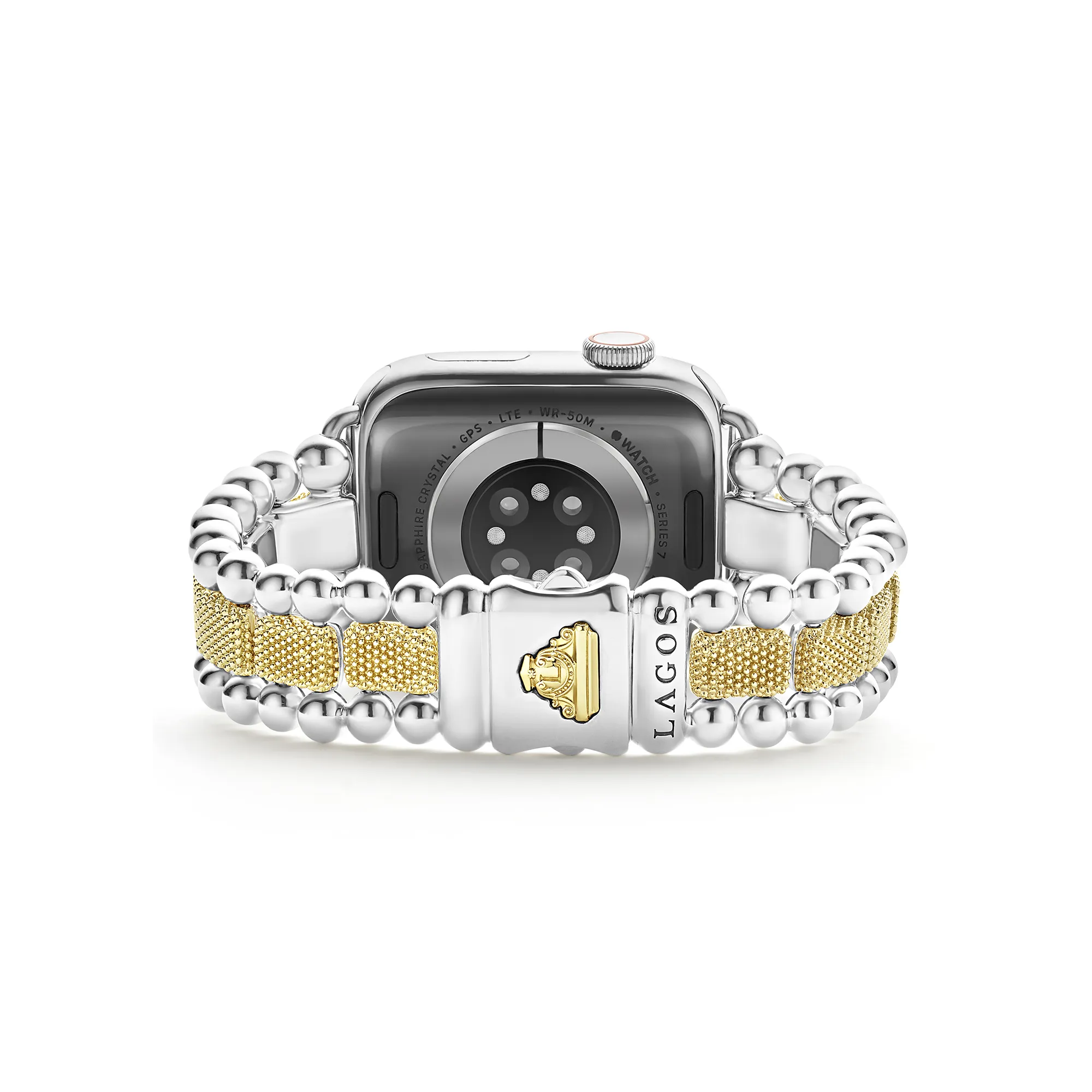 LAGOS Smart Caviar 18K Gold and Sterling Silver Caviar Beaded Watch Bracelet