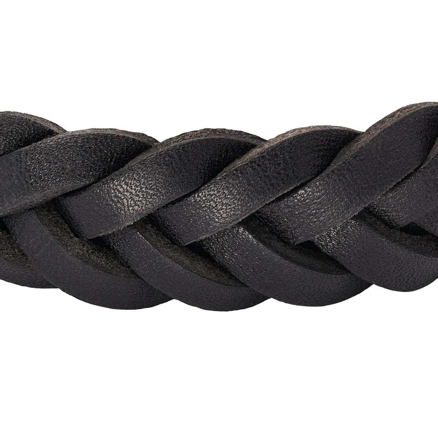 Leather Essentials Black Leather Strap Bracelet