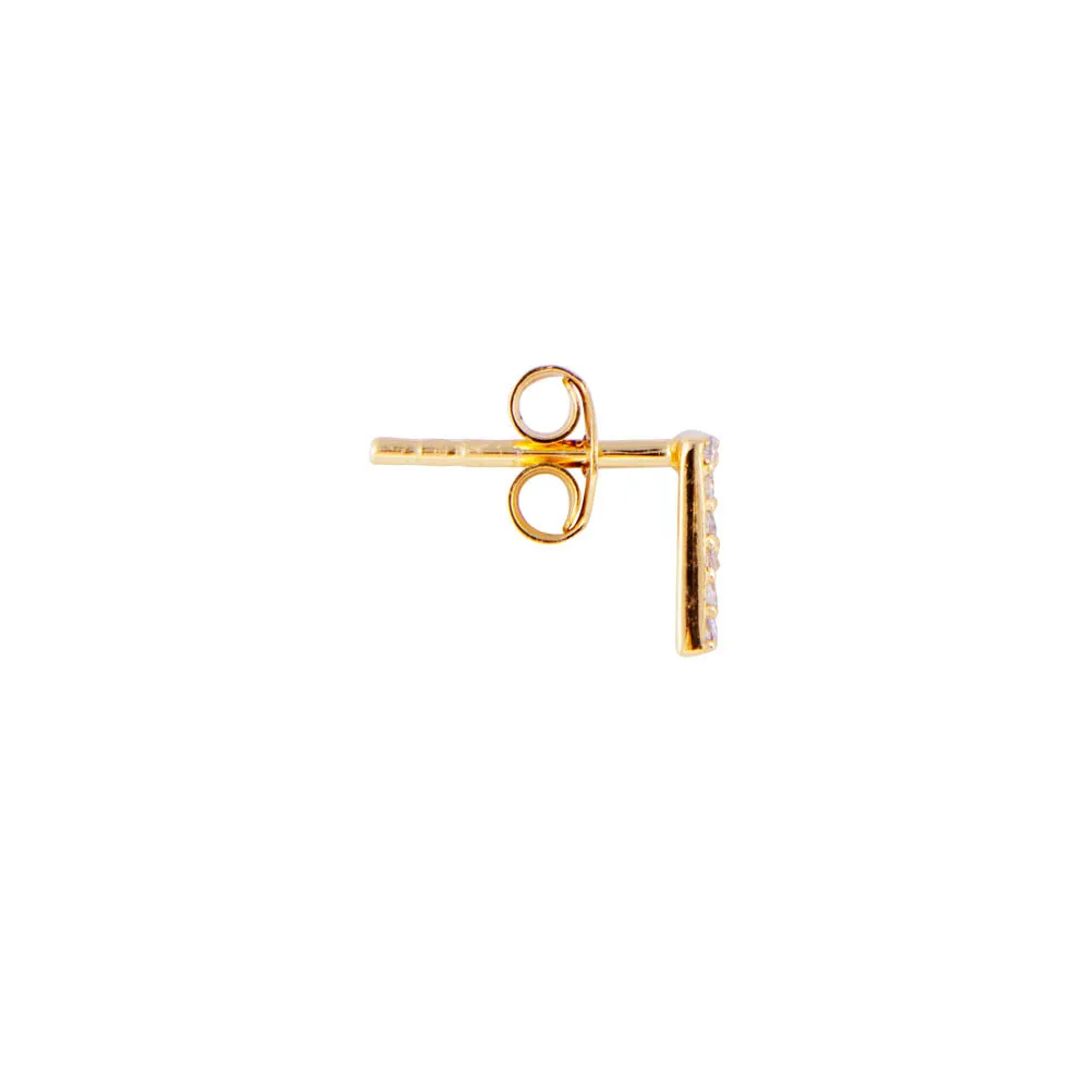 LETTER PAVE STUD - F