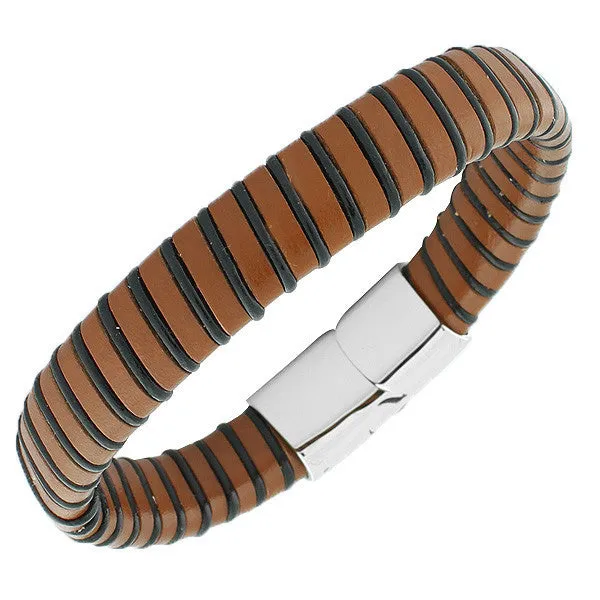 Light Brown Leather Clasp