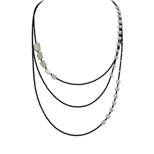 Lily Tsay Japanese Delica Bead and Pearl Necklace