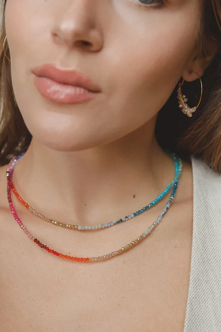 Lim Lim - Rainbow Beaded Necklace