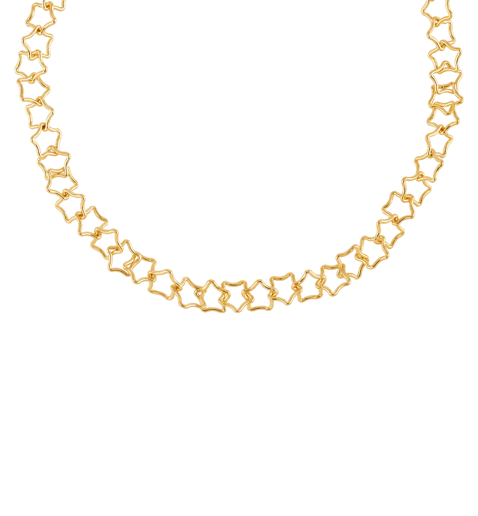Linked Chunky Stars Necklace