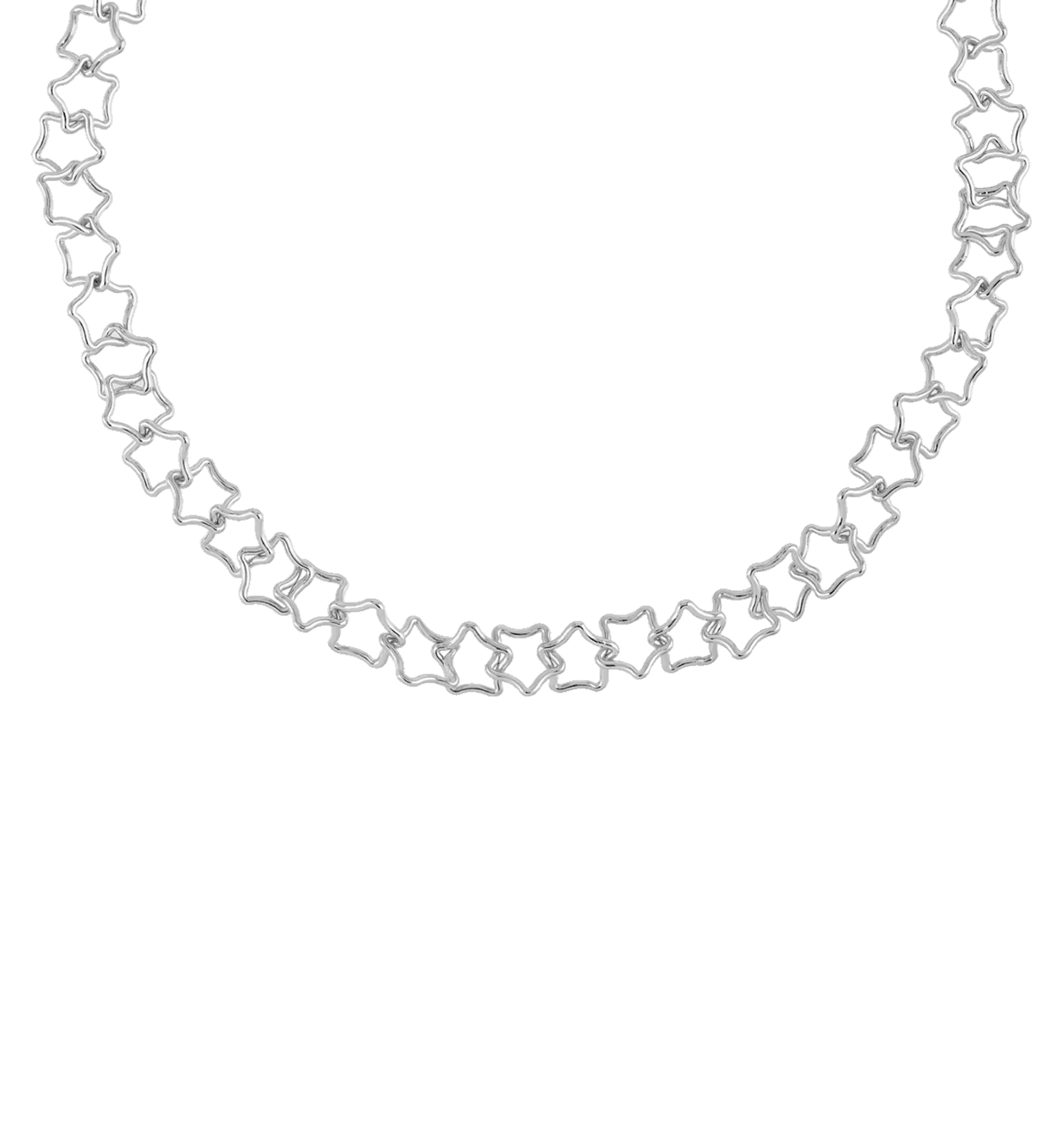 Linked Chunky Stars Necklace