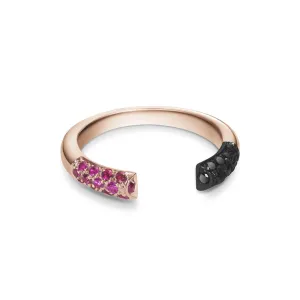 Louise Ring | Rubies and Black Diamonds