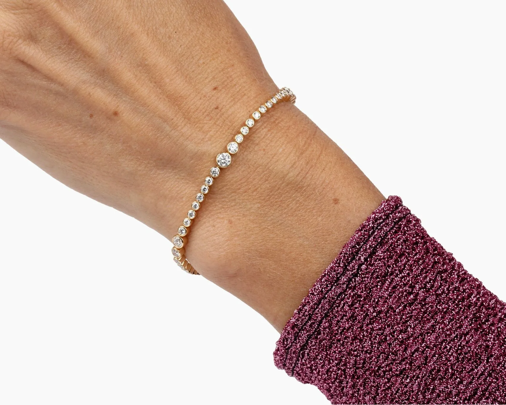 Lynsey Bezel Tennis Bracelet