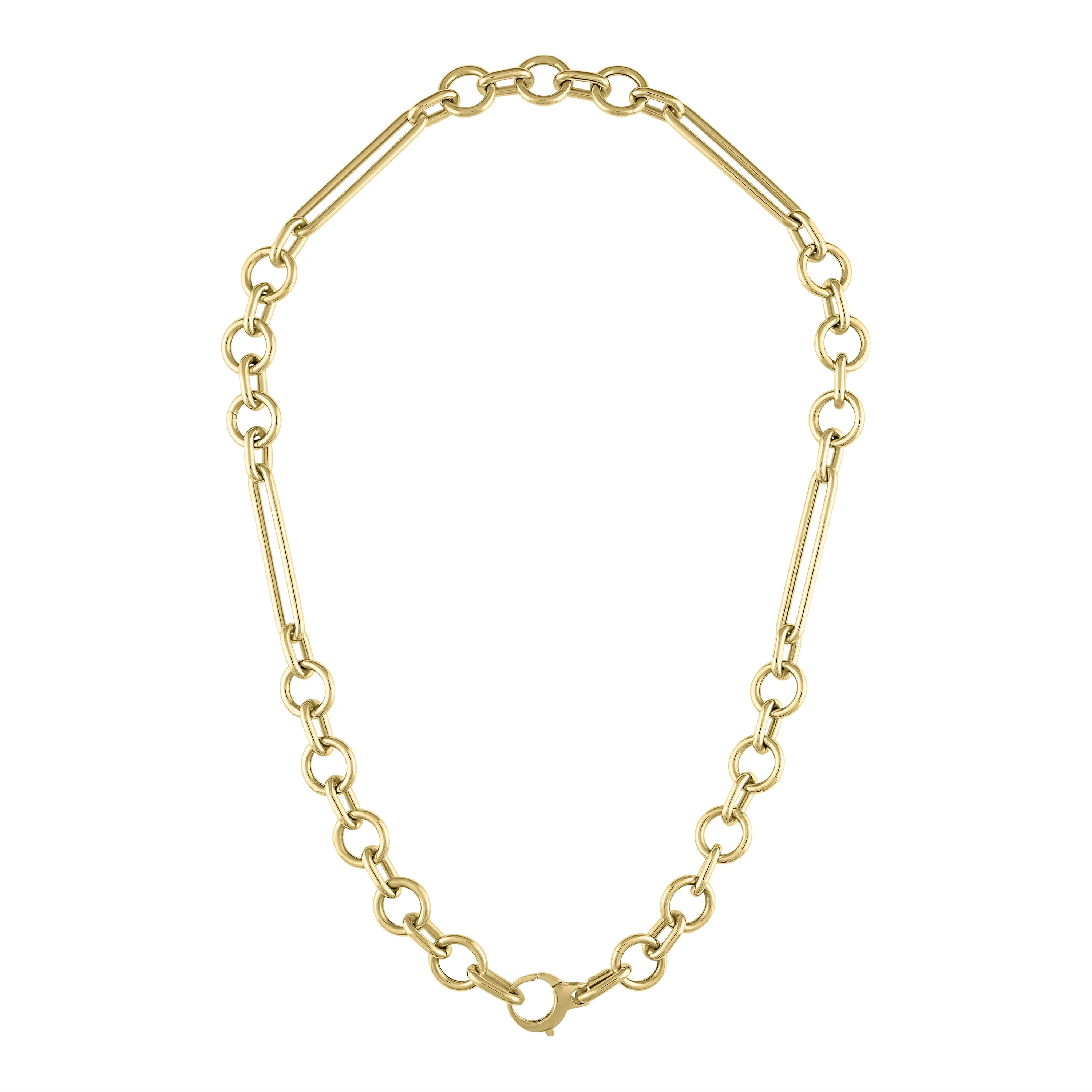 MAC Oversized Clasp Multi-Link Chain Necklace