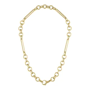 MAC Oversized Clasp Multi-Link Chain Necklace