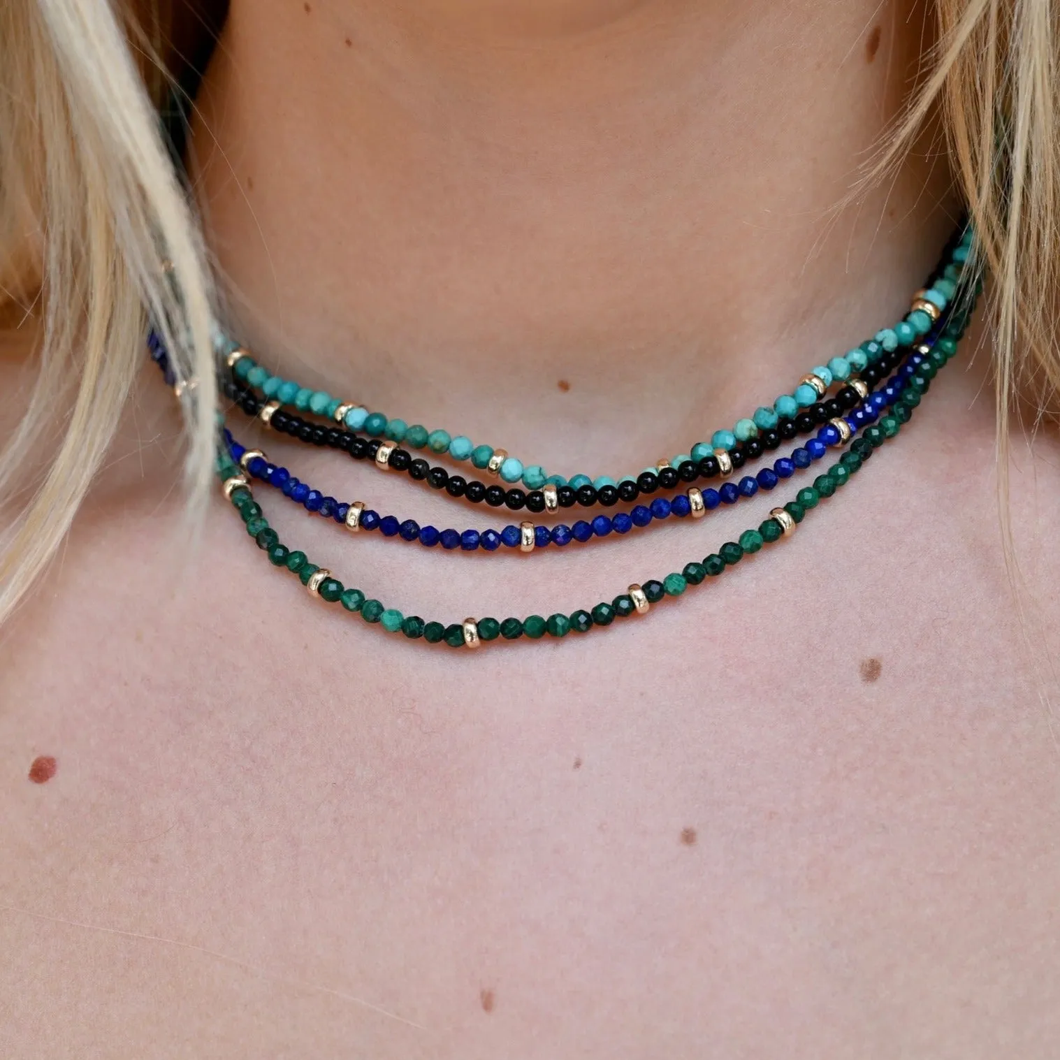 Malachite Bead Necklace