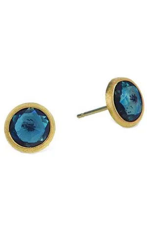 Marco Bicego Jaipur Gold & Topaz Stud Earrings (OB957 TPL01)