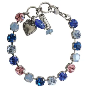 Mariana "Kiss from a Rose" Silver Plated Must-Have Everyday Crystal Tennis Bracelet, 4252 1068
