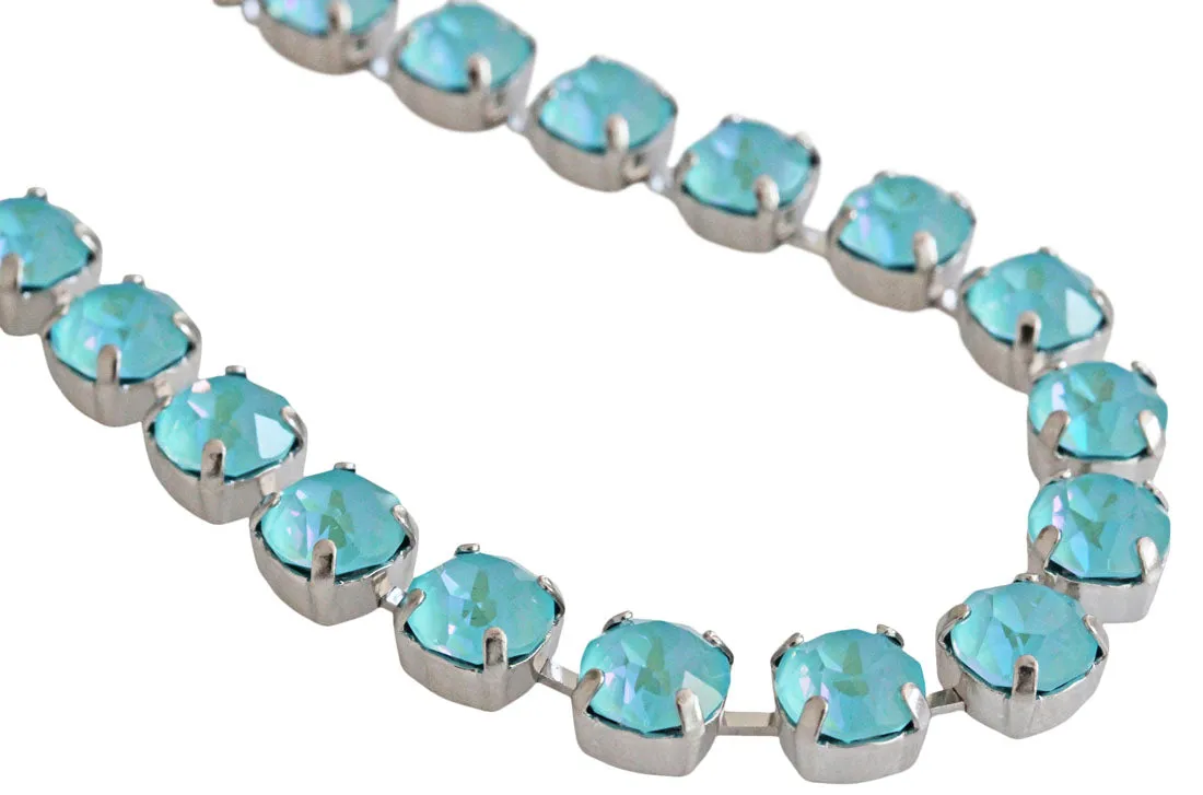 Mariana "Sun-Kissed Aqua" Rhodium Plated Must-Have Everyday Crystal Necklace, 3252 146146ro