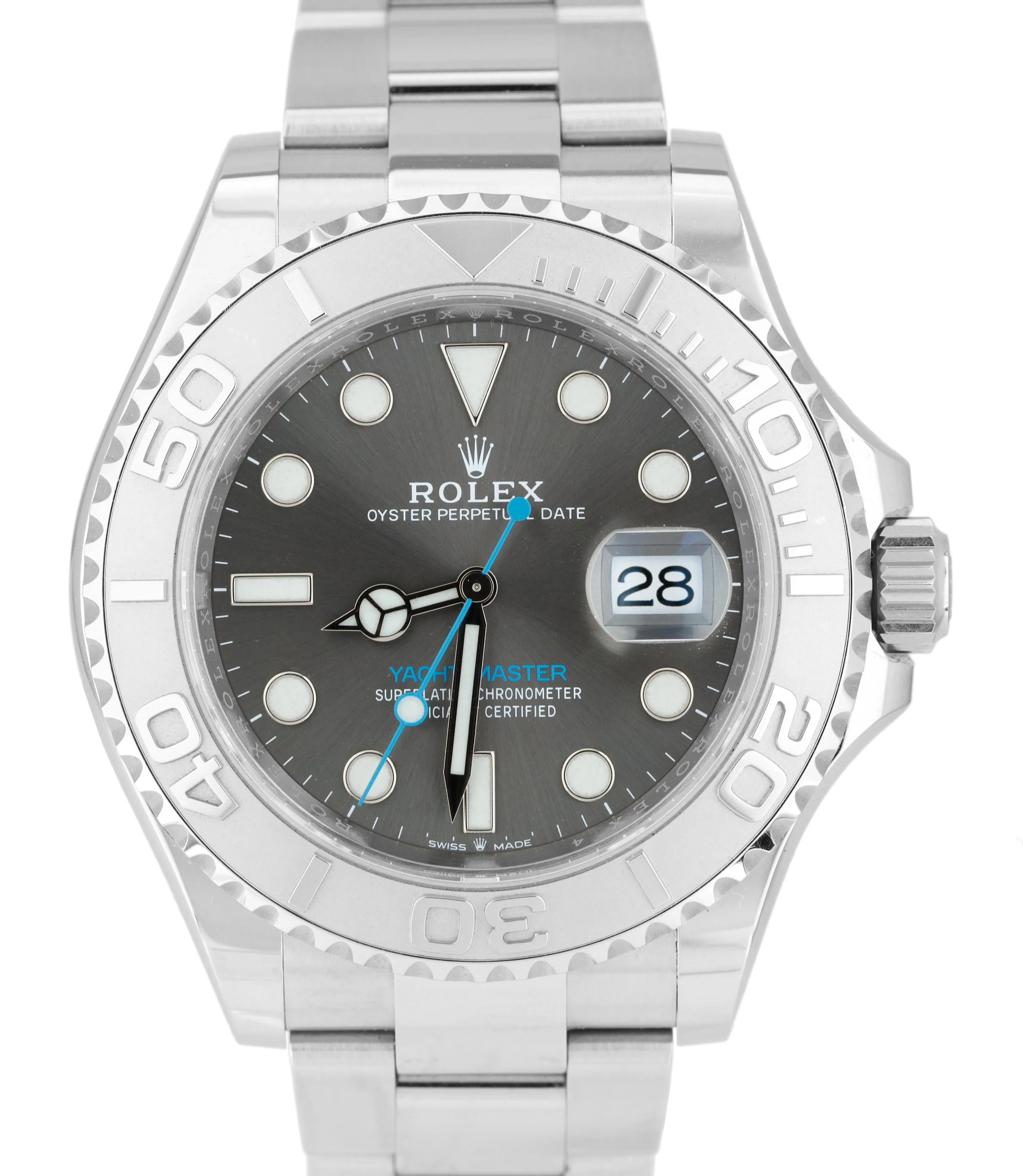 MAY 2021 Rolex Yacht-Master 40mm Dark Rhodium 126622 Stainless Oyster Watch B P