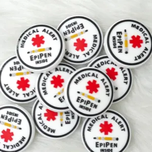 Medical Alert Silicone Focal Beads Wholesale Nursing Silicone Focal Beads
