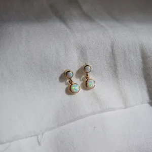 Medium Opalescence Droplet Stud Earrings