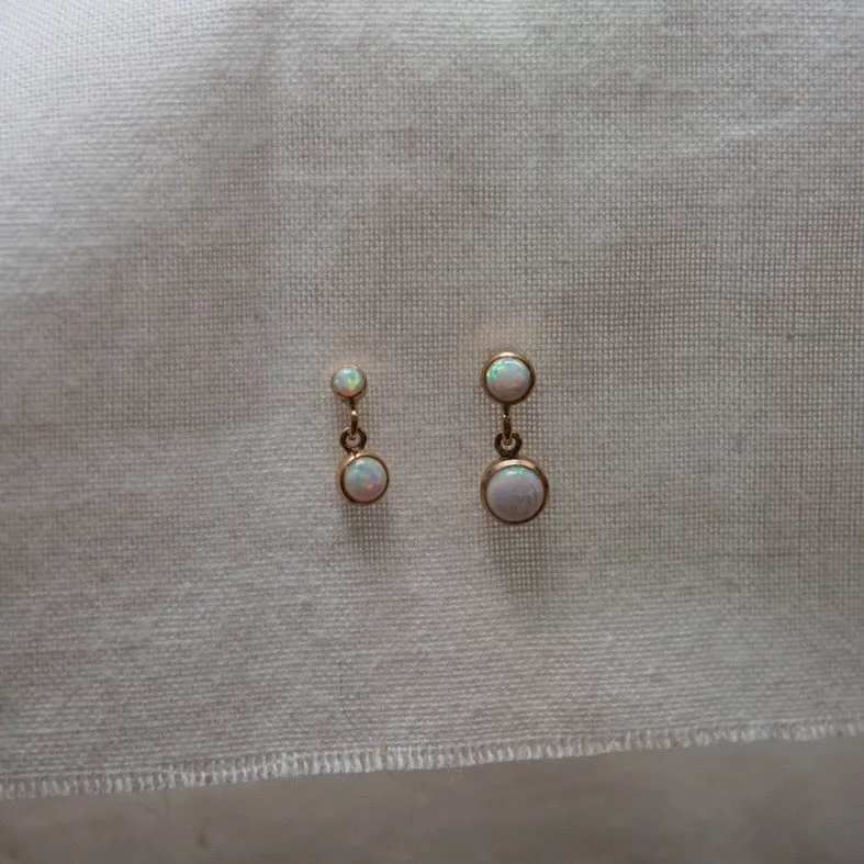 Medium Opalescence Droplet Stud Earrings