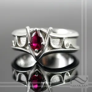 Mens Goron's Ruby - Legend of Zelda - Sterling Silver