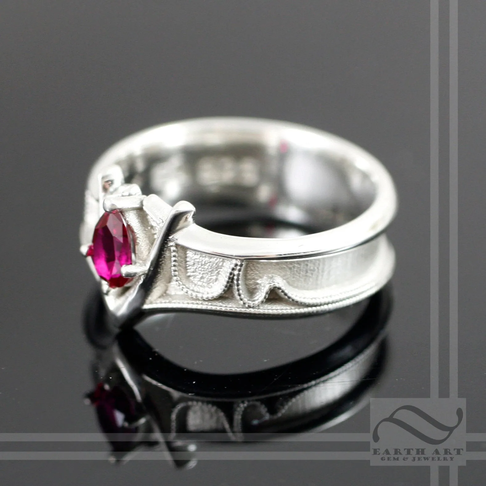 Mens Goron's Ruby - Legend of Zelda - Sterling Silver