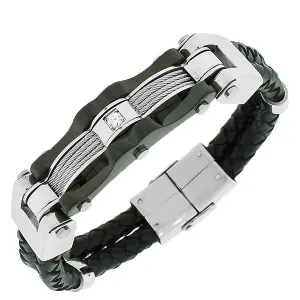 Men's Leather Steel