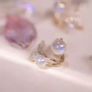 Mermaid Tail Pearl Earrings