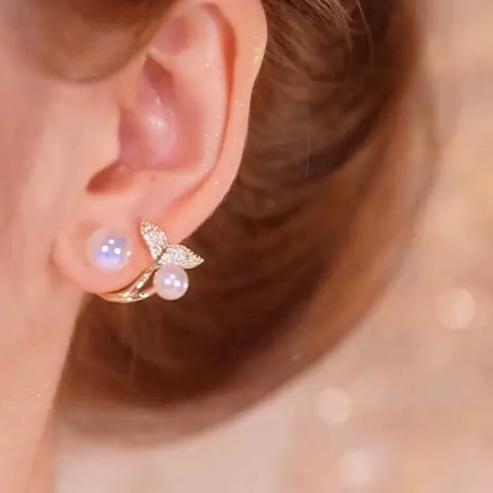 Mermaid Tail Pearl Earrings