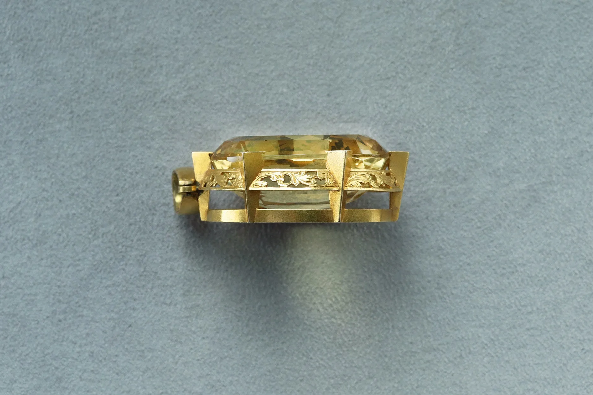 Mid-Victorian 'SUNSHINE' Citrine Pendant