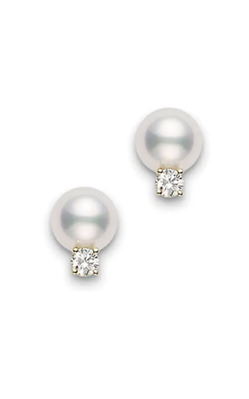 Mikimoto Stud Earrings Akoya Pearl White PES702DK