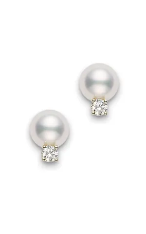 Mikimoto Stud Earrings Akoya Pearl White PES702DK