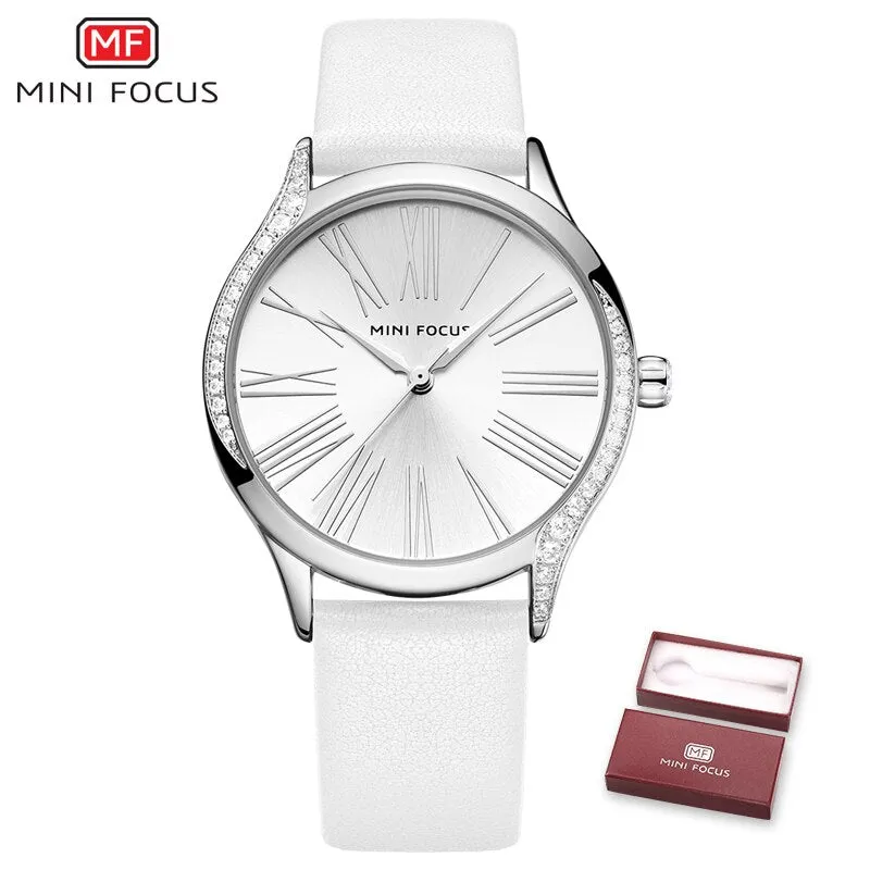 MINI FOCUS Women Watches Top Brand Luxury Quartz Ladies Leather Wrist Watch  Fashion Casual Dress Women&#39;s Clock Relogio Feminino