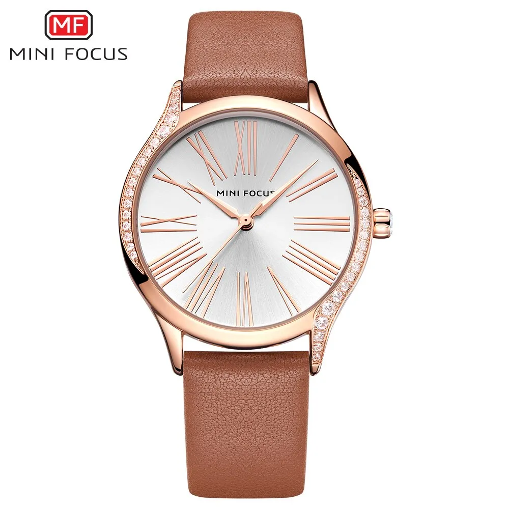 MINI FOCUS Women Watches Top Brand Luxury Quartz Ladies Leather Wrist Watch  Fashion Casual Dress Women&#39;s Clock Relogio Feminino