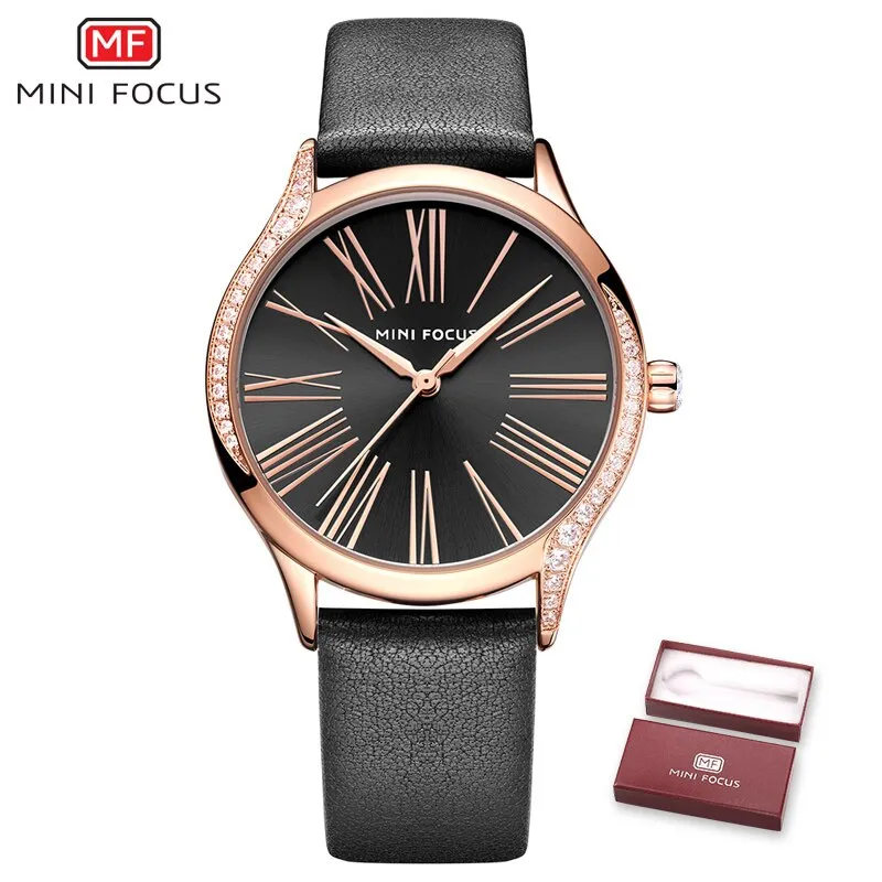 MINI FOCUS Women Watches Top Brand Luxury Quartz Ladies Leather Wrist Watch  Fashion Casual Dress Women&#39;s Clock Relogio Feminino