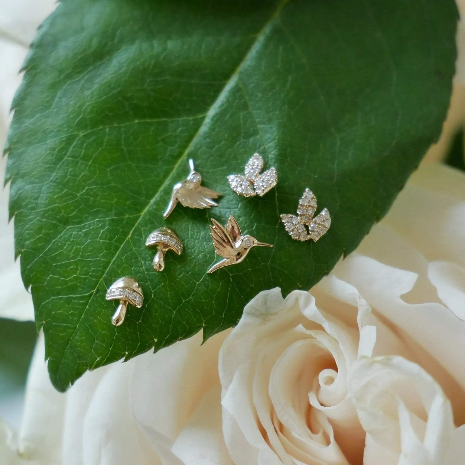 Mini Magic Mushroom Stud Earring