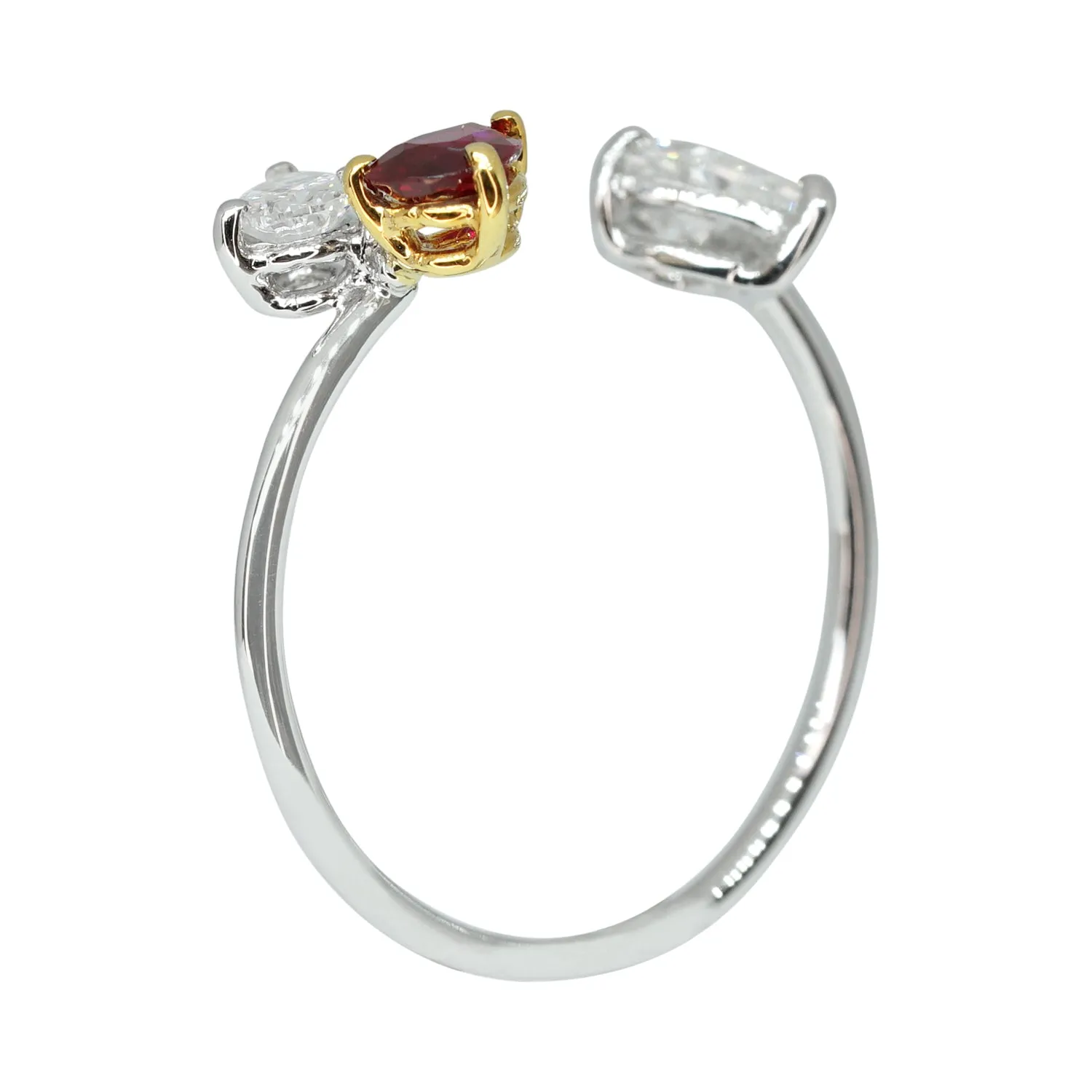 Mini Ruby & Diamond Vine Ring