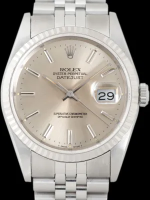 *MINT* 1991 Rolex Datejust (Ref. 16234) Silver Dial