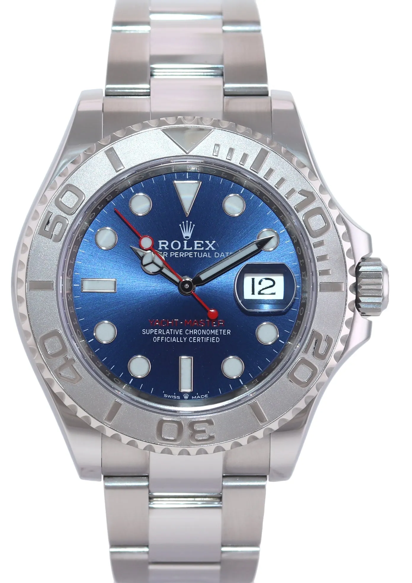 MINT 2020 PAPERS Rolex Yacht-Master 126622 Steel Platinum Blue Dial Watch Box
