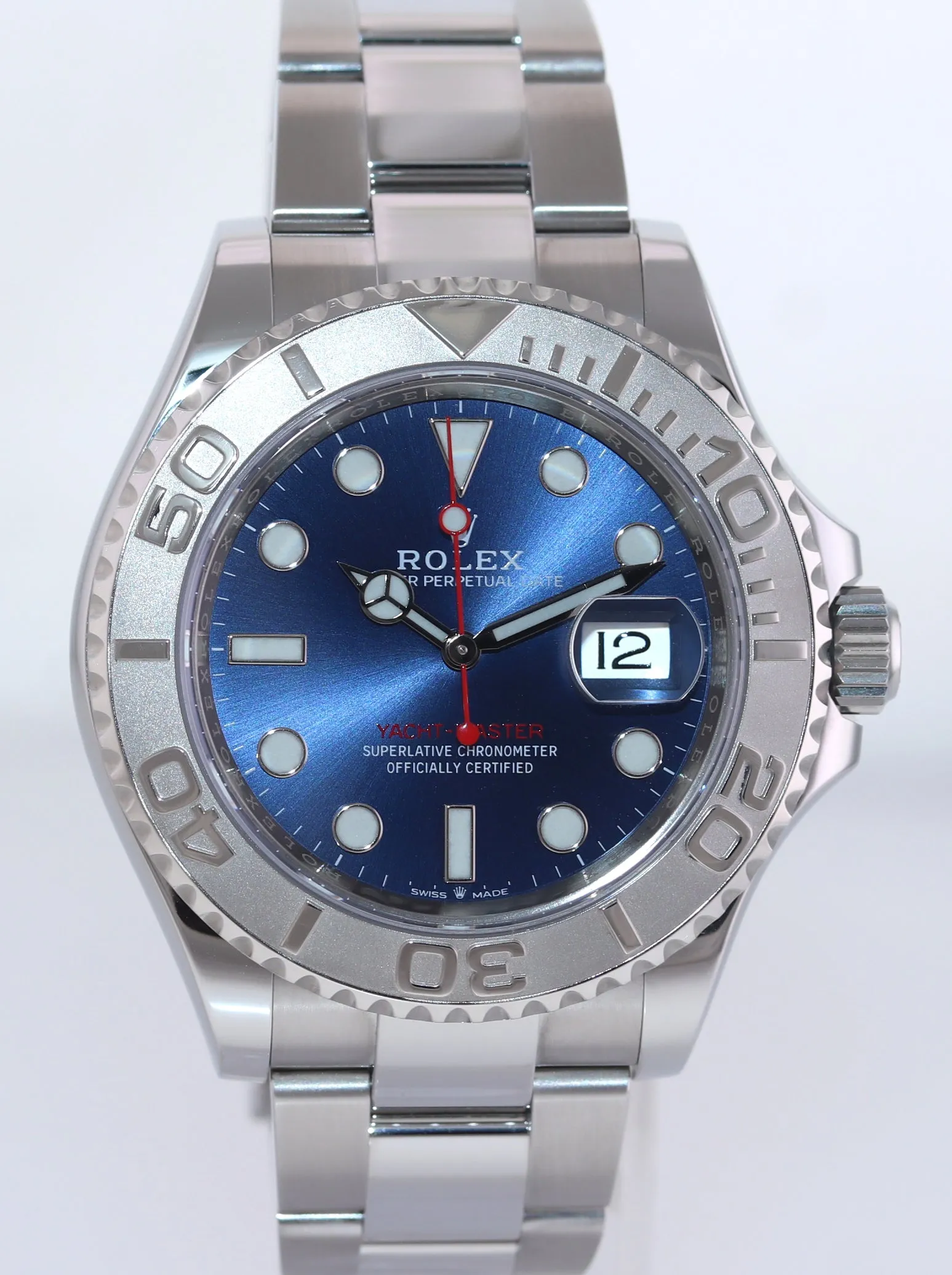MINT 2020 PAPERS Rolex Yacht-Master 126622 Steel Platinum Blue Dial Watch Box