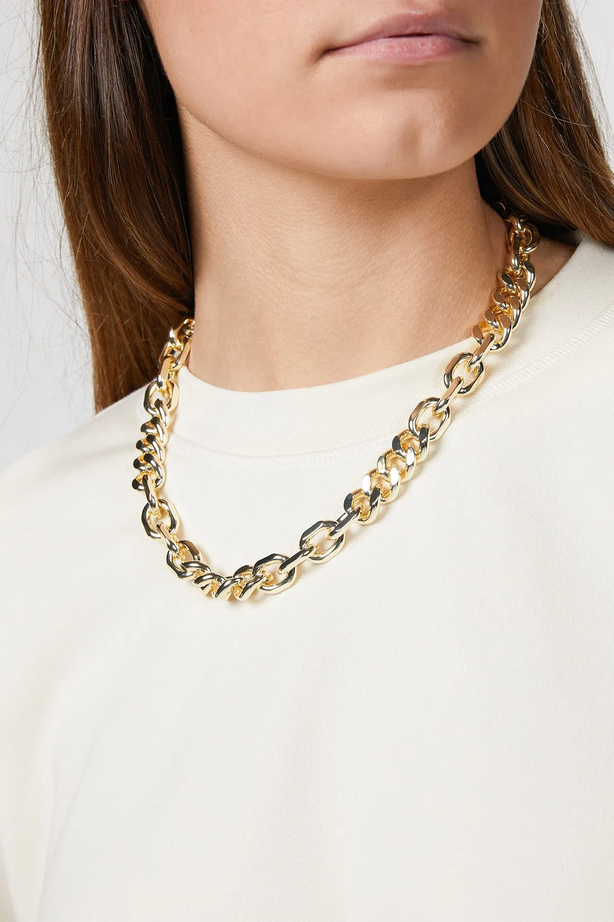 MIXED UP STATEMENT NECKLACE