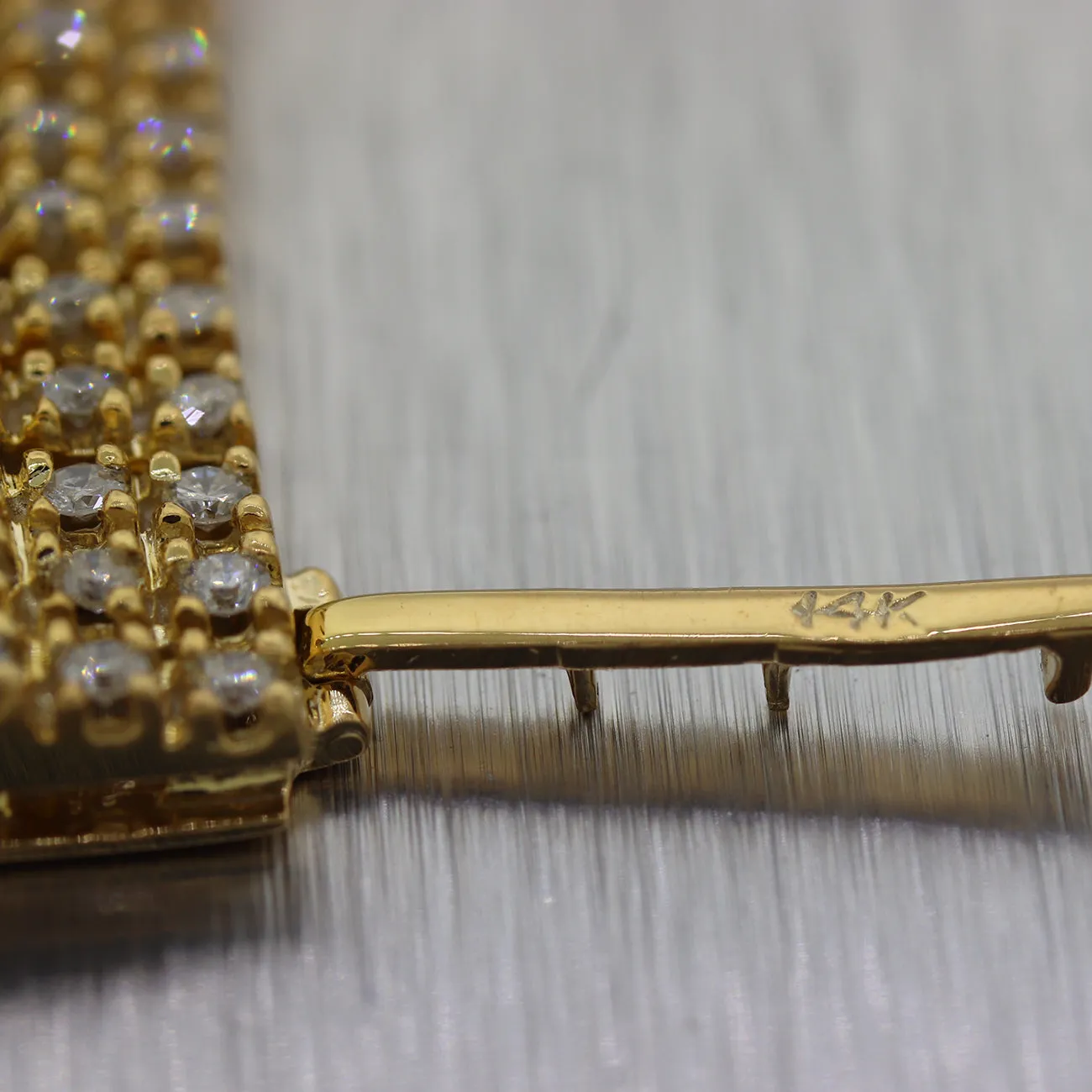 Modern 14k Yellow Gold 3.50ctw Multi Diamond Bracelet