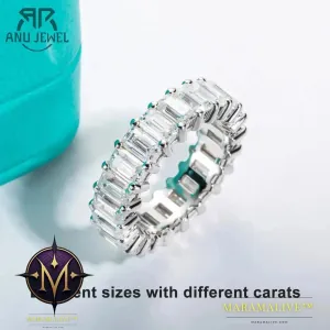 Moissanite Hip Hop Chunky Cuban Ring Unisex