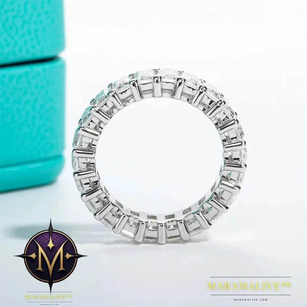 Moissanite Hip Hop Chunky Cuban Ring Unisex