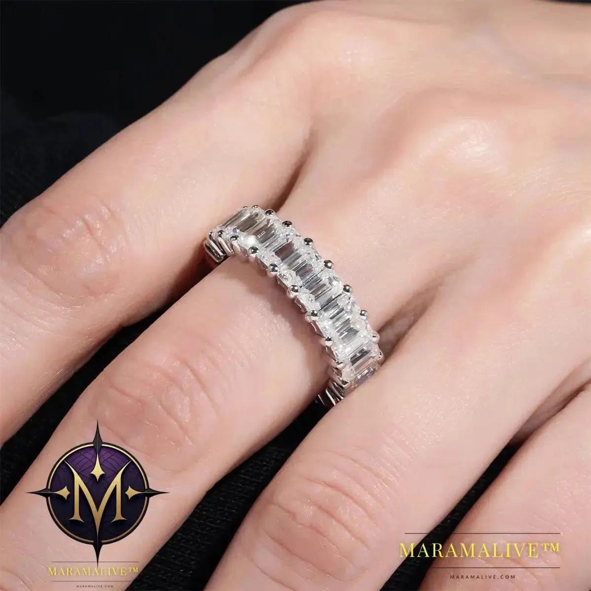 Moissanite Hip Hop Chunky Cuban Ring Unisex