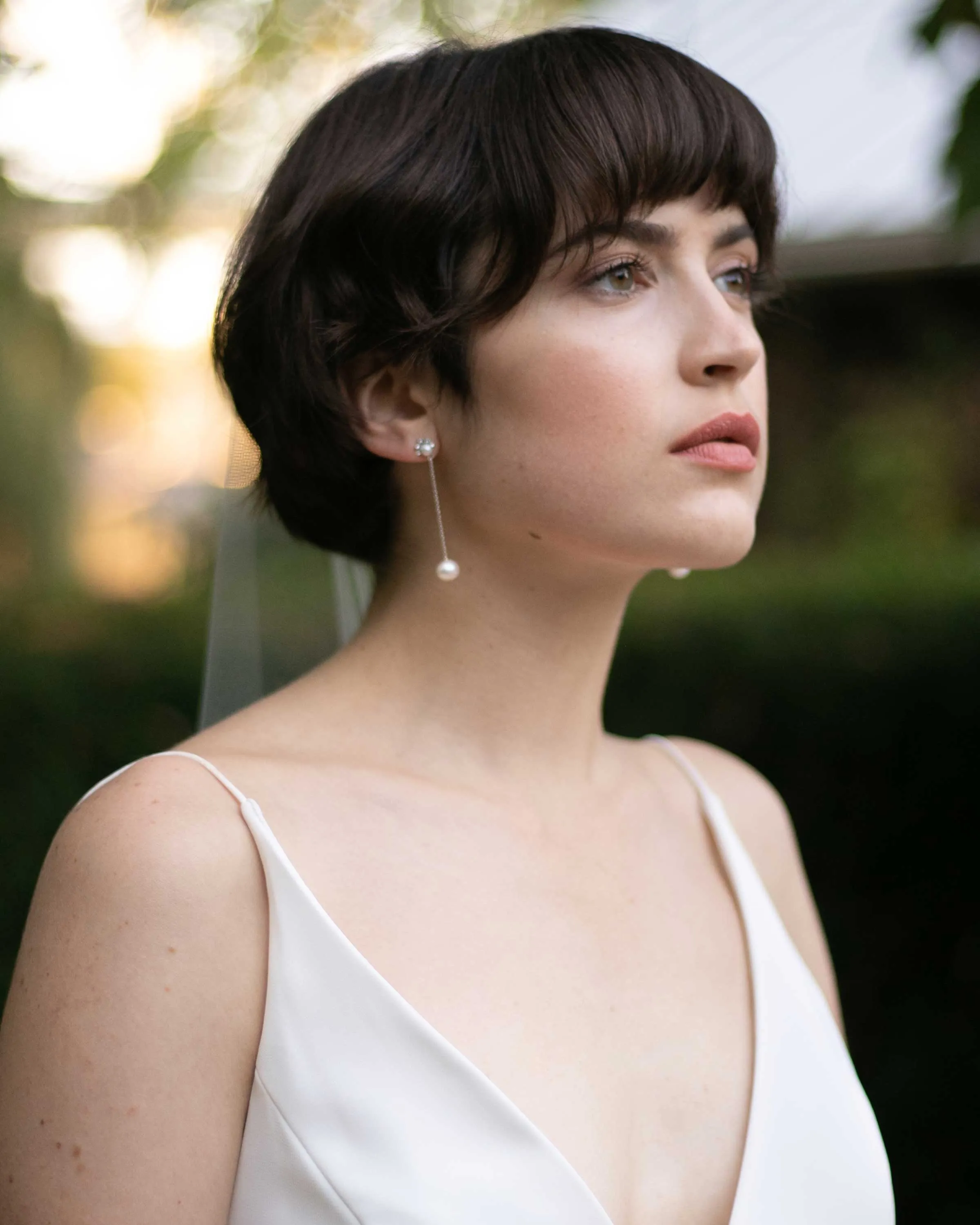 Moondrop Pearl Long Earrings