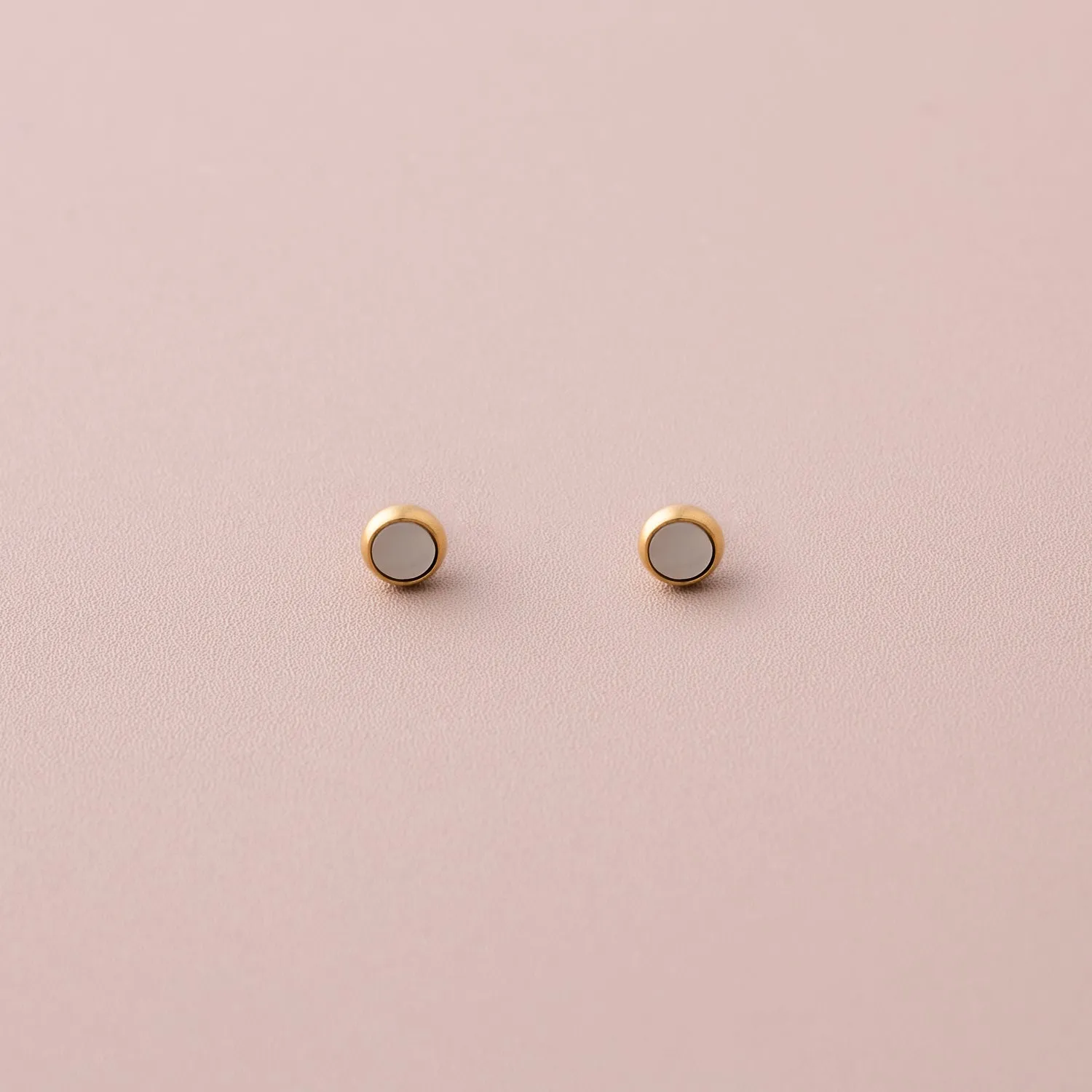 Mother of Pearl Dot Stud