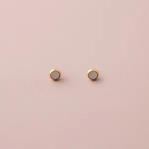 Mother of Pearl Dot Stud